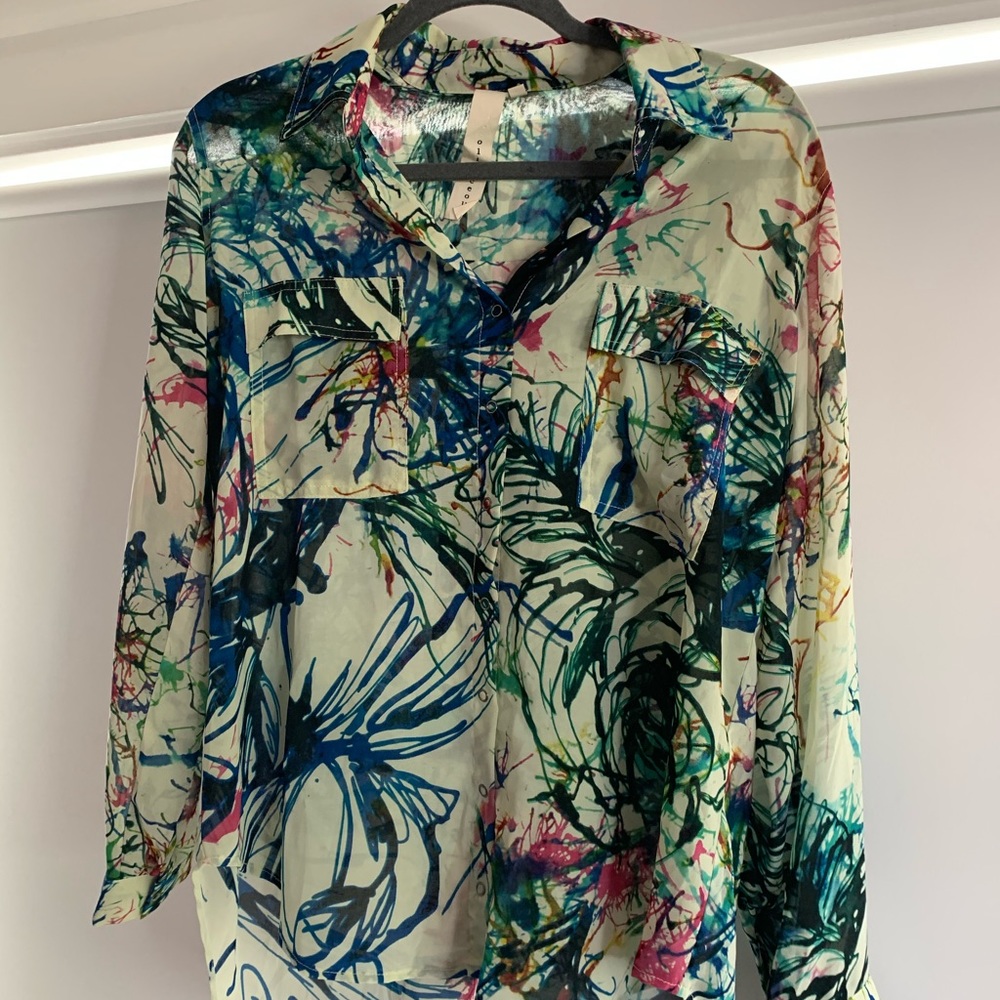 Olivaceous (Anthropologie) Button-Up Top - image 1